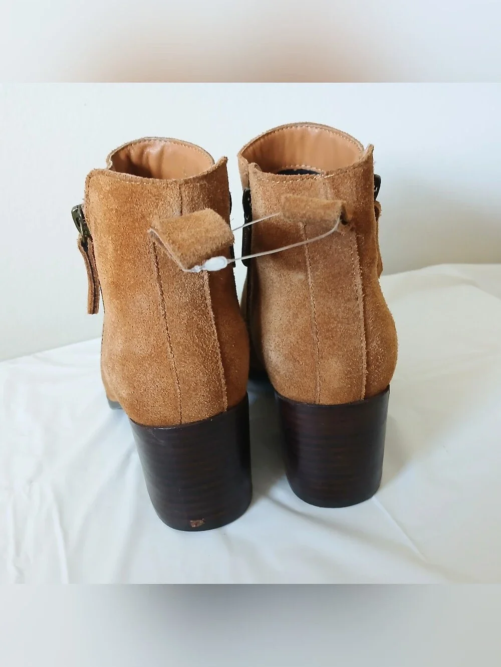 Blondo Waterproof Ankle Boots Tan Suede Size 6.5